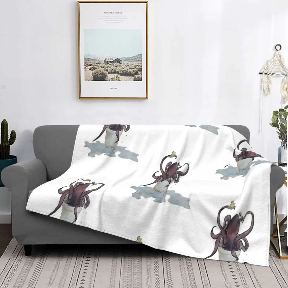 

Bathtime Kraken-colcha a cuadros para cama, toalla de playa, manta doble, colchas de verano