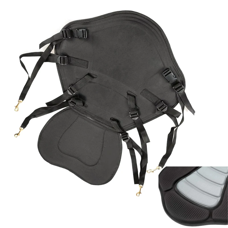 

С подголовником, каяк, сиденье для лодки, портативная гребная лодка, Роскошная мягкая регулируемая подушка для Каяка, мягкое противоскользящее сиденье