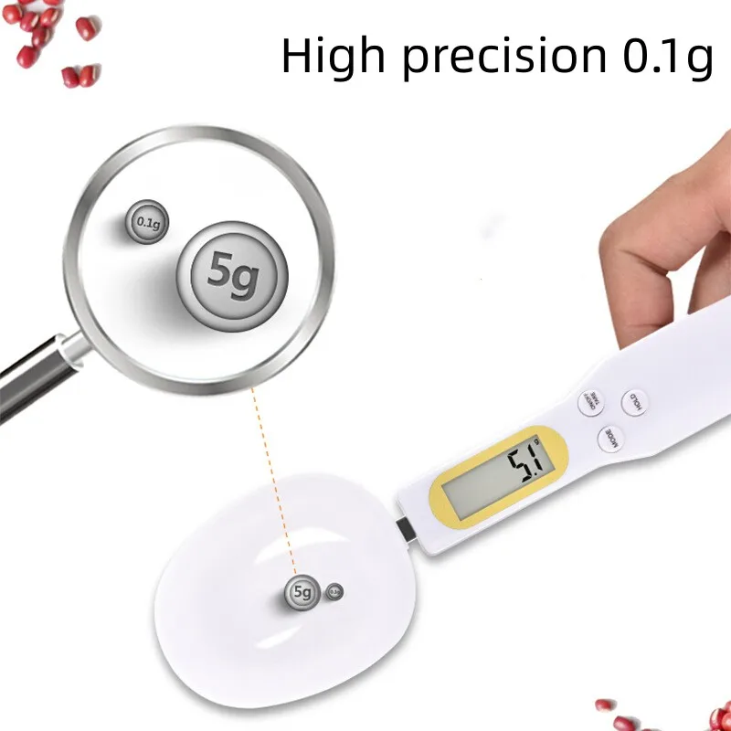 

Electronic Kitchen Scale With LCD Display Digital Cooking Food Measuring Spoon 500g 0.1g Mini Kitchen Tool For Flour Milk Coffee