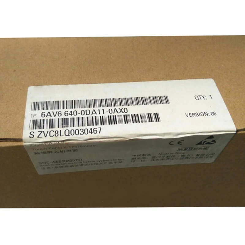 

Новый оригинальный 6AV6640-0DA11-0AX0 HMI K-TP 178MICRO сенсорный экран