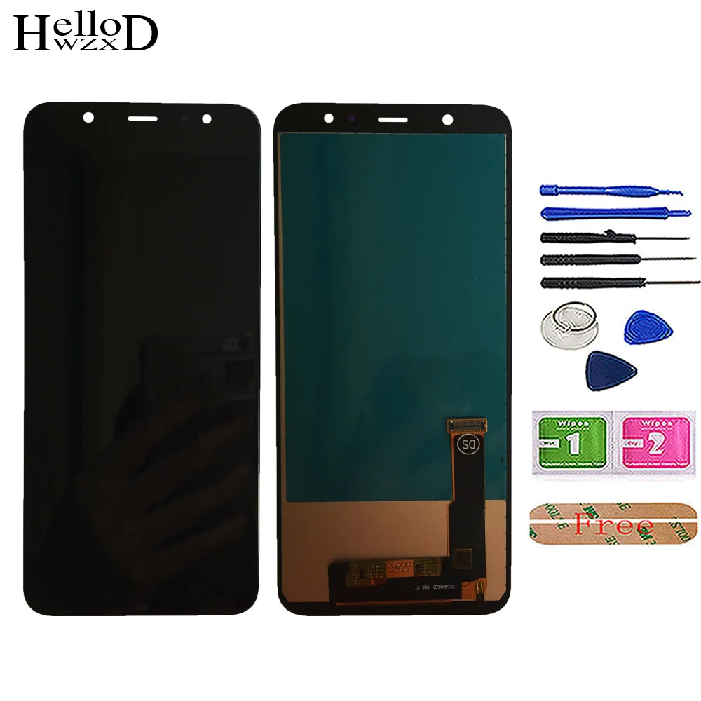 ЖК-дисплей Incell для Samsung A6 + A605 SM-A605F A605FN Plus J8 J805 J805F с сенсорным цифровым