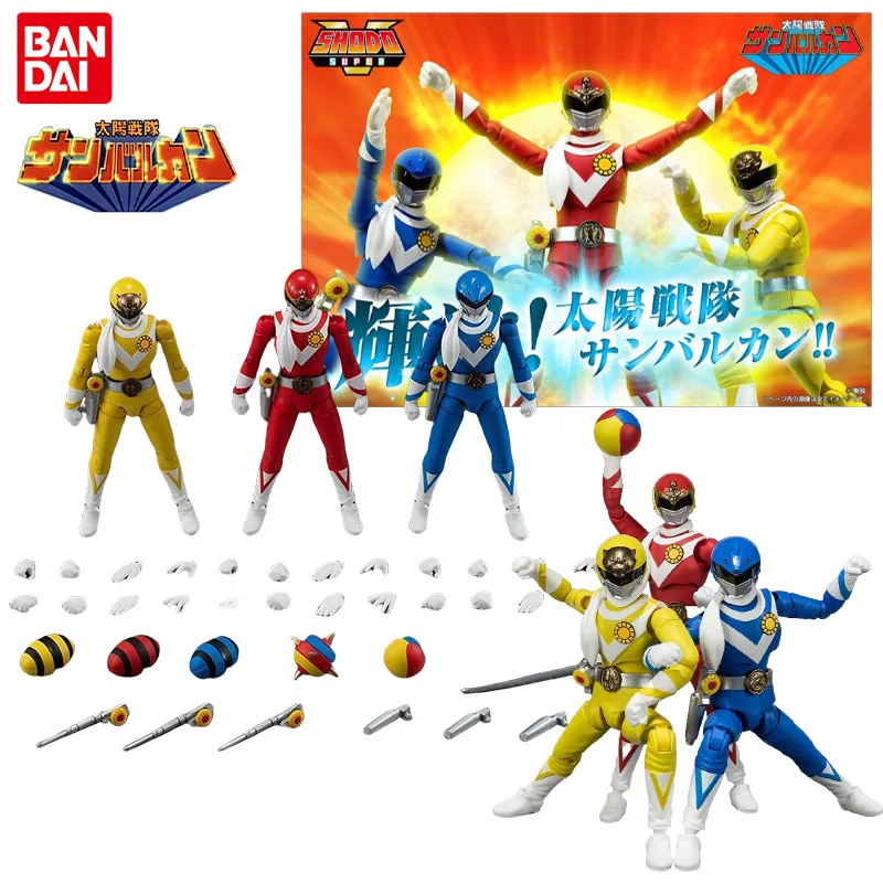 Bandai натуральная SHODO Taiyo Sentai Sun Vulcan аниме фигурка экшн-игрушки для мальчиков и