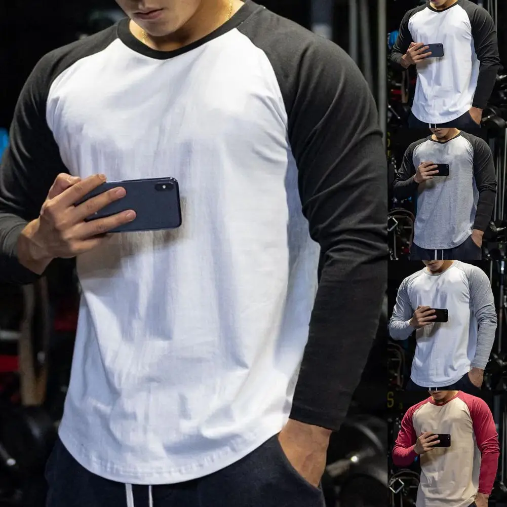 

Thin Terrific Young Base Shirt O Neck Spring Top Letter Print for Jogging