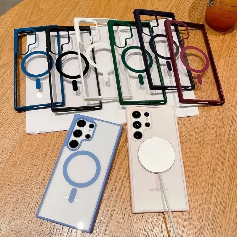 Магнитный Ультратонкий Прозрачный чехол для беспроводного зарядного устройства