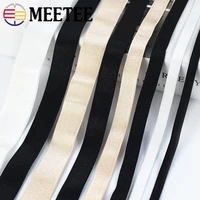 meetee 20m 6 25mm nylon elastic band spandex underwear strap bra blindfold ear elastic strap tape diy garment belt rubber band