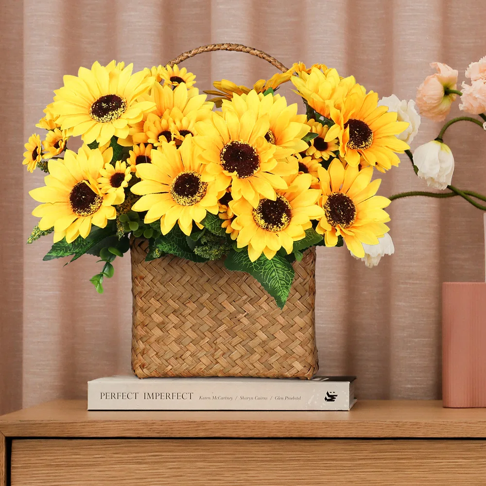 

Artificial Sunflower Simulation Sun Flower Gerbera Daisy Living Room Party Decoration Flower Shooting Prop Party Decorations