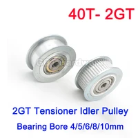 2gt 40 teeth idler timing pulley synchronous wheel bore 3456810mm with bearing slot width 711mm cnc printer copier tractor