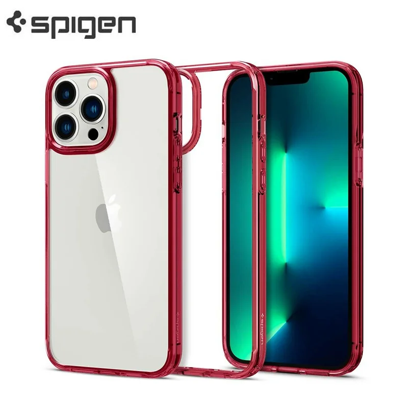 

Оригинальный корейский бренд Spigen, ультрагибридный ударопрочный чехол для iPhone 13 Pro Max 13Mini, прозрачный жесткий чехол из поликарбоната и ТПУ