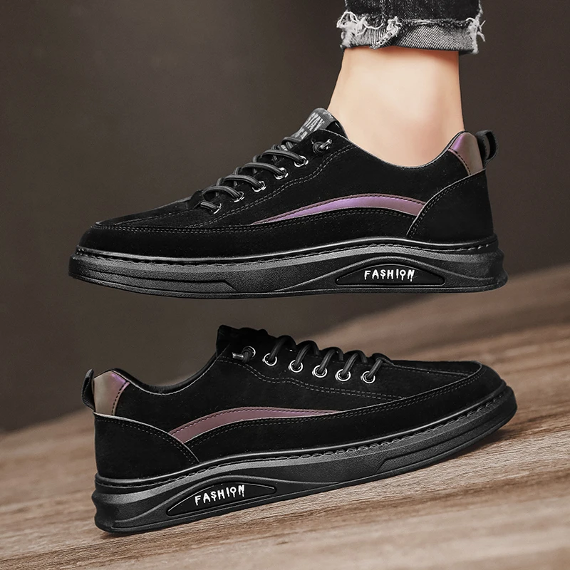 Мужские холщовые кроссовки дышащие для ходьбы скейтборда плоская подошва