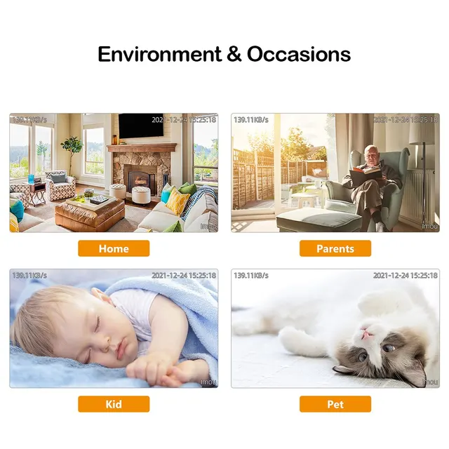 IMOU Cue 2C 1080P Security Action Indoor Camera Baby Monitor Night Vision Device Video Mini Surveillance Wifi Ip Camera 6