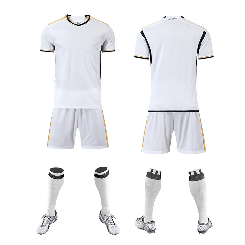 

23-24 Men Kids Soccer Team Jerseys Custom Ball Shirt Short Sleeve Kids Football Uniform Sport Tracksuit Shirt