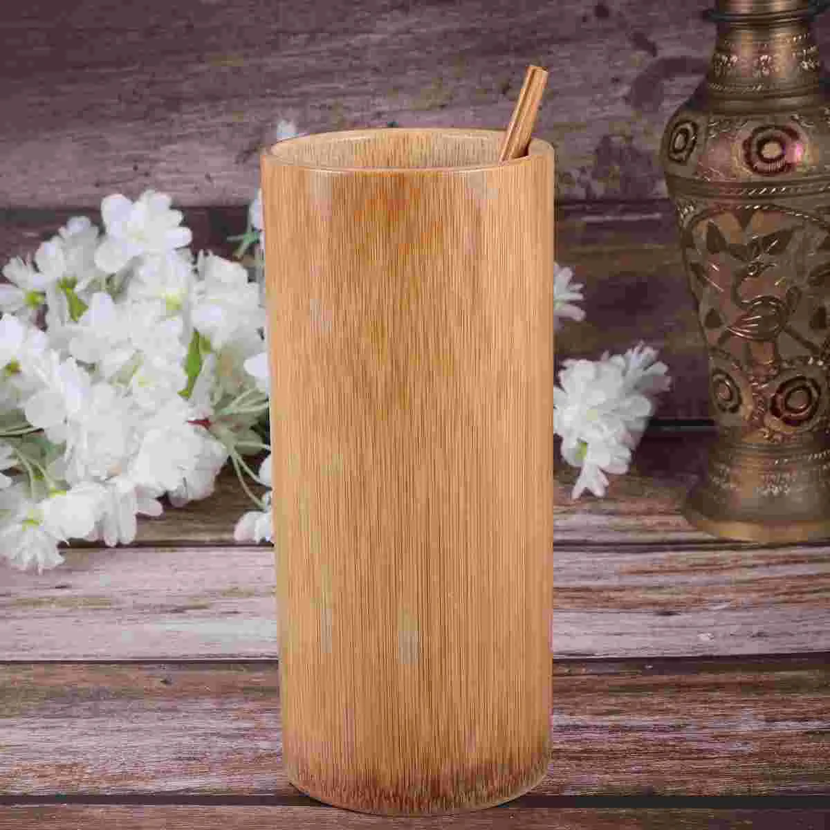 

Cutlery Storage Tube Bamboo Chopstick Holding Rack Chopsticks Barrel Wooden Cooking Utensils