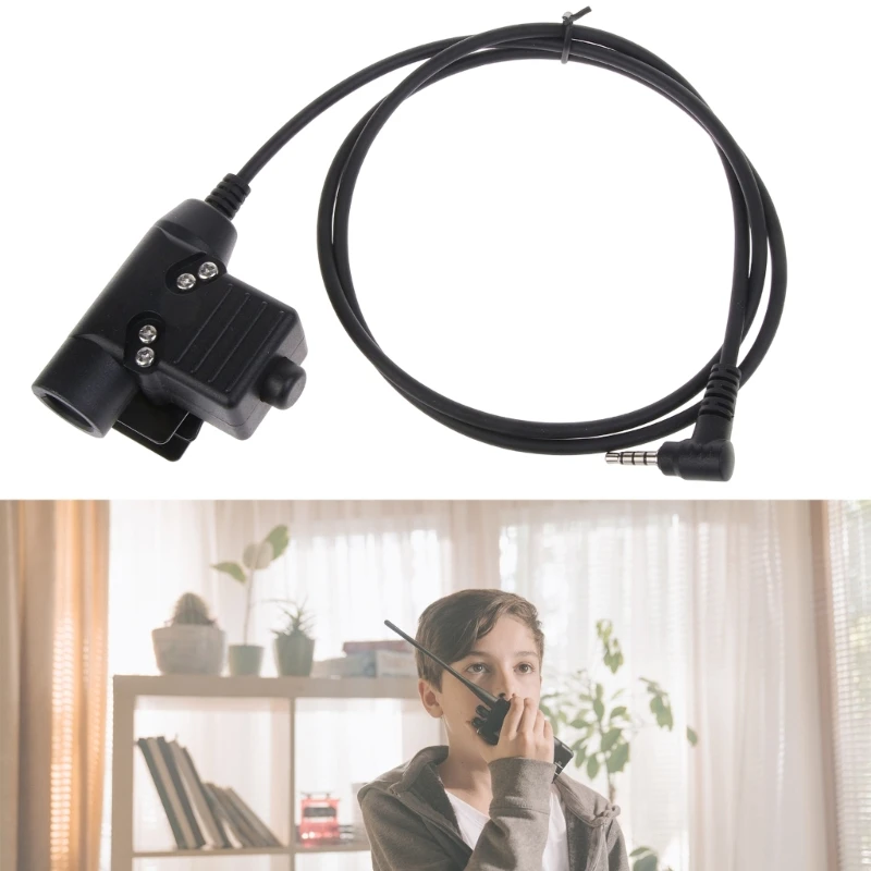 Headset Adapter U94 PTT for VX-1R VX168 VX160 FT60R VX-3R VX-5R FT1DR Cable-Plug