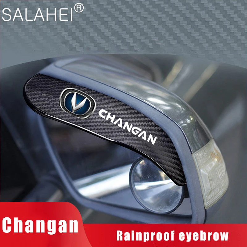 

2Pcs Car Rearview Mirror Carbon Fiber Rainproof Eyebrows For Changan CS55 CS75 CS35 CS95 2018 2019 2020 Car Good Styling