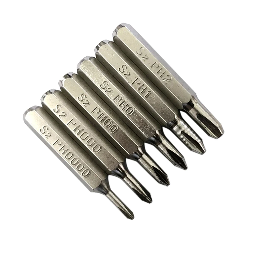 

H4×28mm Cross Screwdriver Bits PH0000 PH000 PH00 PH0 PH1 PH2 4mm Hex Shank DIY Hand Tool Phillips Screwdriver Drill Bits