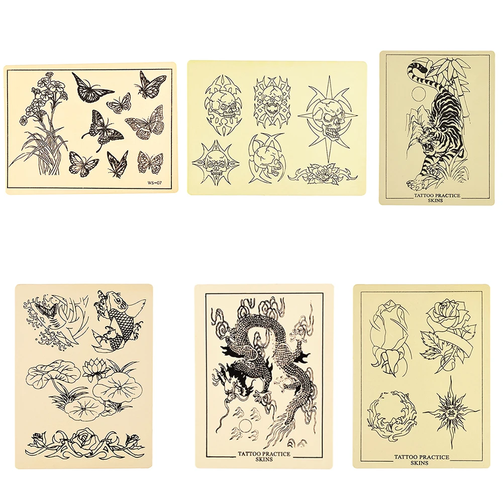 

1 шт. силиконовая тату-тренировка, кожа, боди-арт, изысканная имитация татуировки, тренировка, искусственная кожа, Перманентный макияж