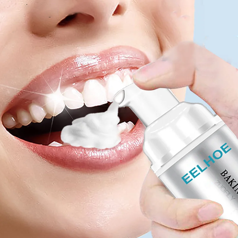 

Teeth Cleansing Whitening Mousse Removes Stains Teeth Bright Whiten Fresh Breath Oral Hygiene Mousse Toothpaste Staining 60ml