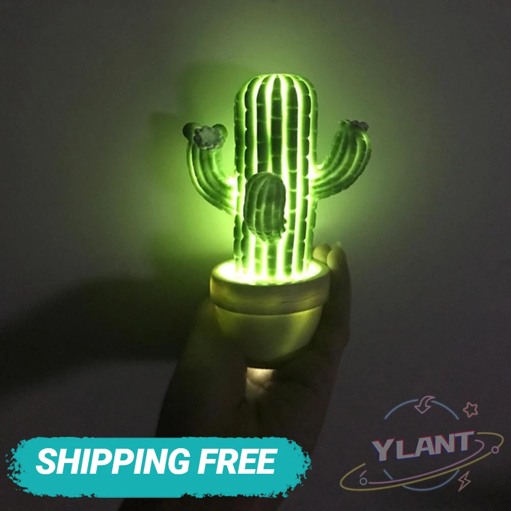 

Модный Креативный светодиодный ночник YLANT 2022 в виде кактуса, лампа для спальни, домашний декор, подарок, украшение для спальни