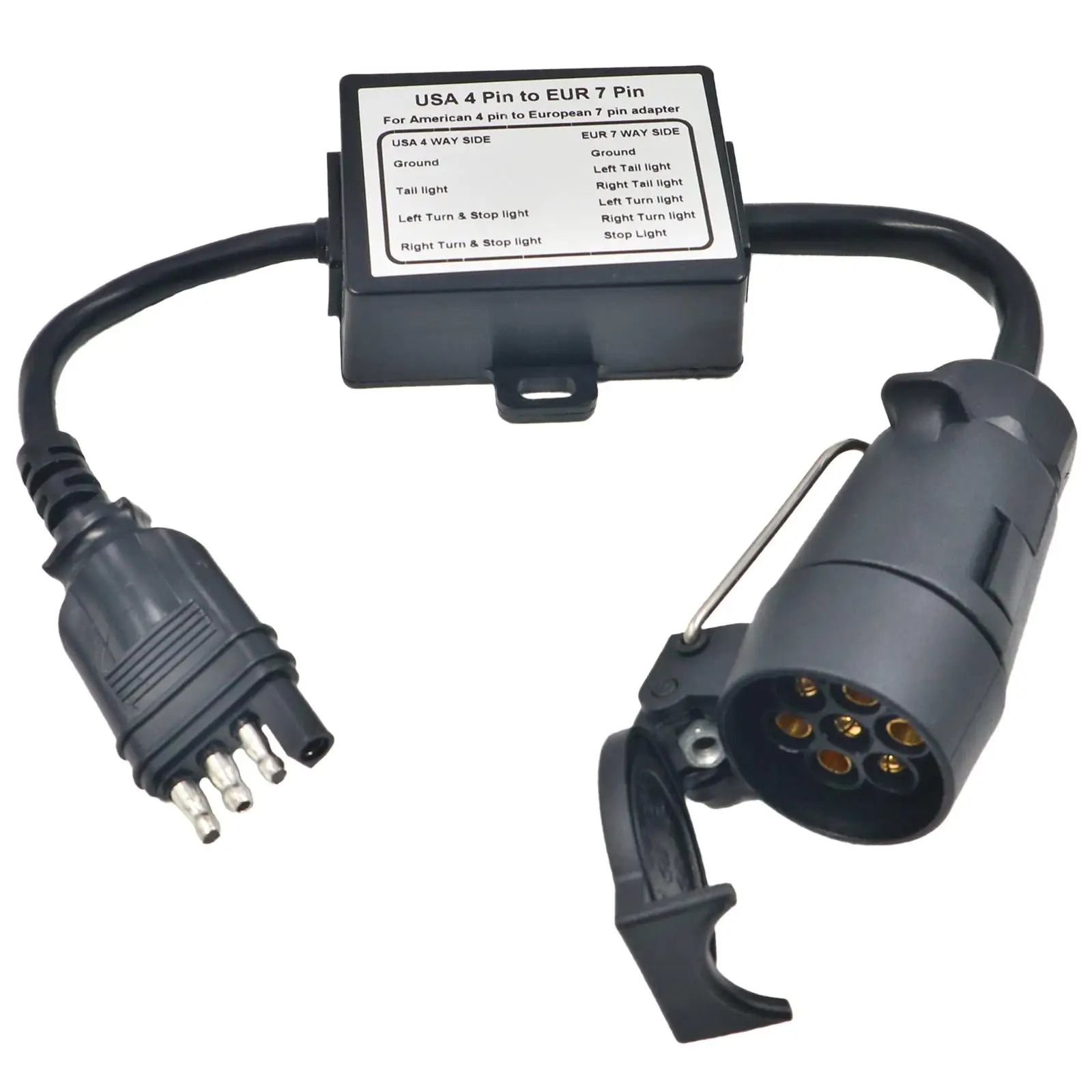 Вилка для прицепа США 4 контакта в ЕС 7 контактов тормозной рулевой сепаратор