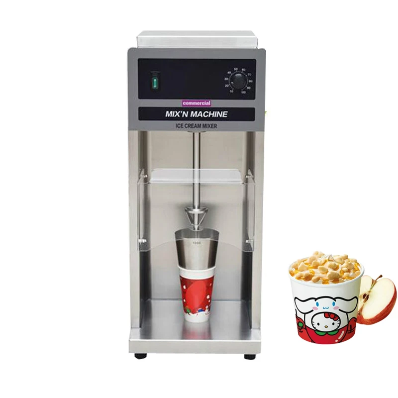 

Ice Cream Mixer Milkshake Machine Ice Cream Cone-Shaped Agitator Countertop Frozen Dessert Blender Blizzard Ice Cream Machine