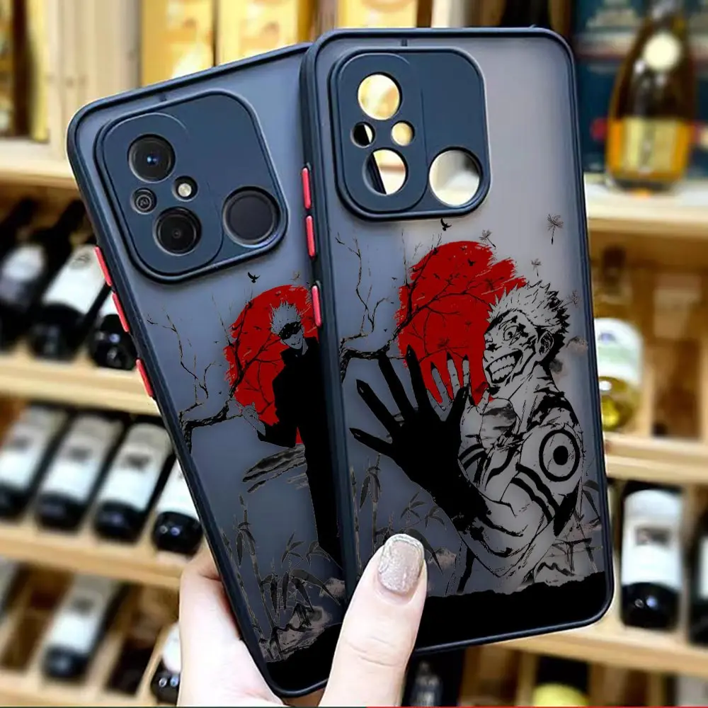 

Matte Case for Redmi A1 K50 K40 GAMING K30 K20 10X 10C 10 9C 9T 9A 9 8 7 PRO 4G 5G Case Funda Jujutsu Kaisen Gojo Satoru Sukuna