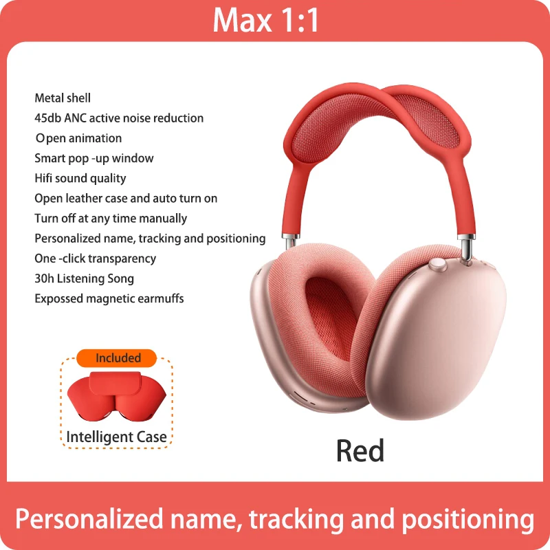 

Беспроводные Bluetooth-наушники FANHANG + умный чехол 1:1 для iphone /Android-гарнитуры, многоцветные фоны, повязка на голову для max