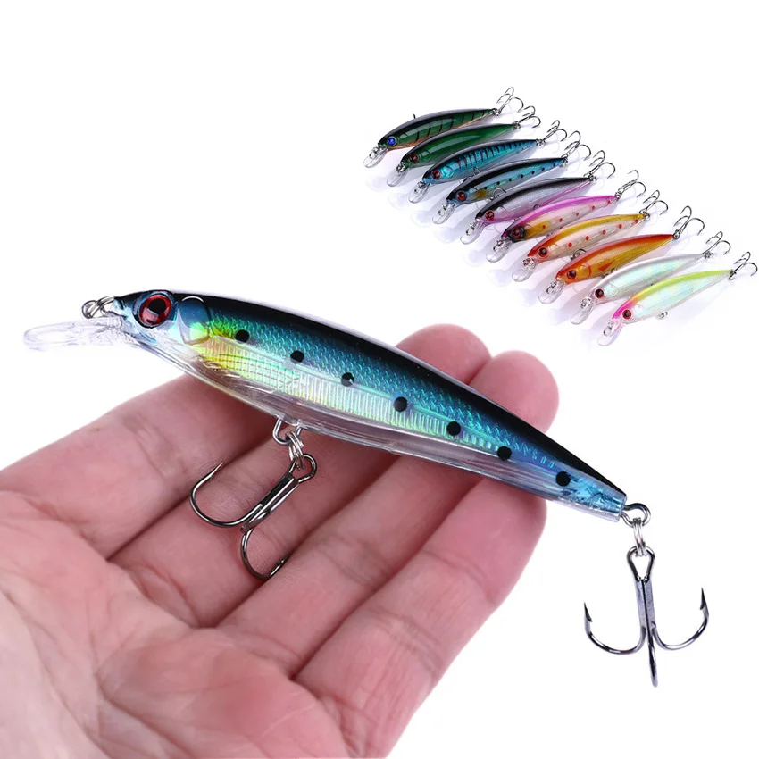 

MI027 11cm13.4g Fishing Minnow Fishing Lure Microsubstance Submerged Mino Full Swim Layer Luya Artificia Spinning Tackle Gears