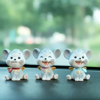 car ornaments cartoon cute little flying squirrel car ornaments resin macey mouse cake baking decorations
