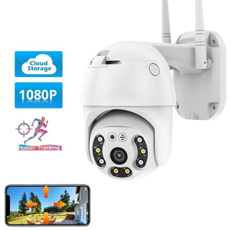 

2MP Wireless PTZ Camera HD 1080P Color Night Vision Wifi IP Camera Outdoor H.265 AI Human Auto Tracking CCTV Surveillance Cam