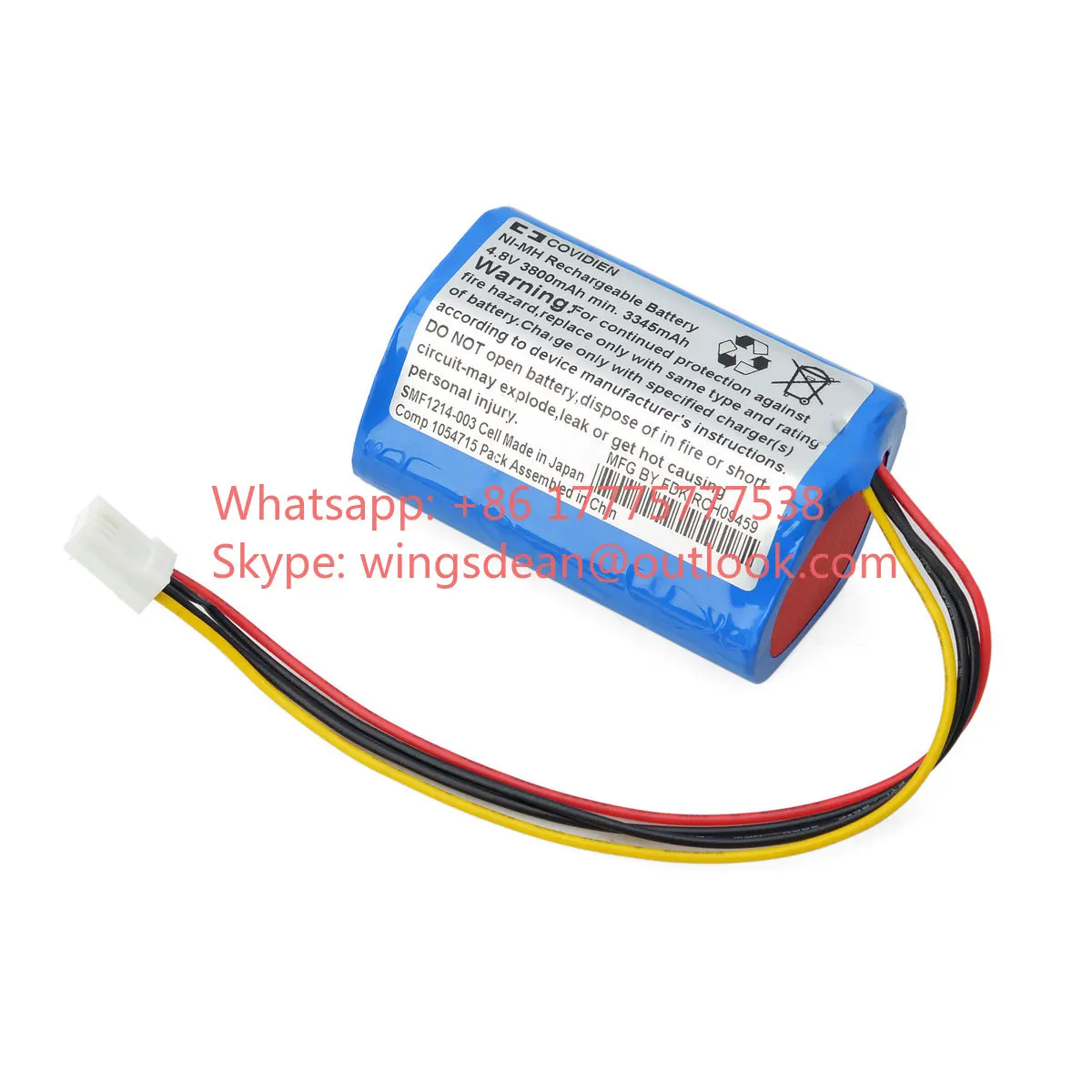 Подходит для батарей Interstate AMED0138 Tyco Healthcare 382400 Инъекционный насос аккумуляторов