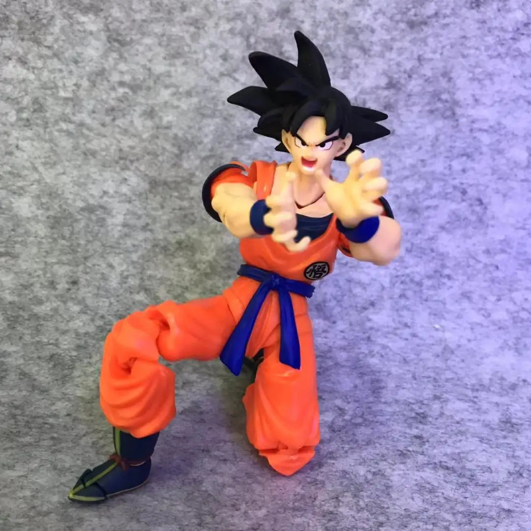 

Dragon Ball Super Son Goku SHF Figure Action Toys For Children Red Goku Kakarotto Soldier Face Changing Dolls Gift Collection