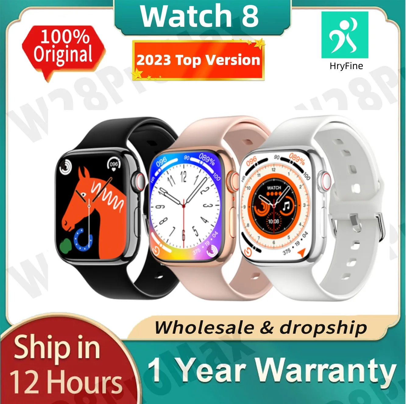 

2023 Смарт-часы для женщин серия 8 2,0 дюйма creen Bluetooth Вызов пульсометр кровяное давление мужские Смарт-часы для Apple Watch IWO Watch 8