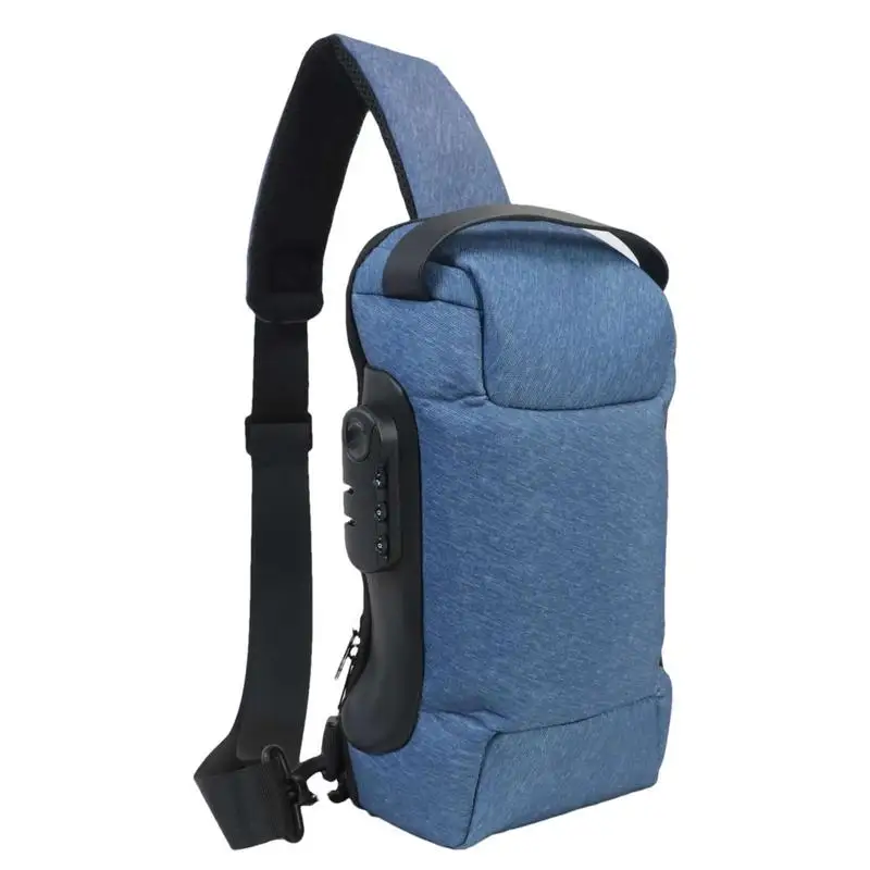 

Сумка-слинг мужская с защитой от кражи и USB-портом для зарядки