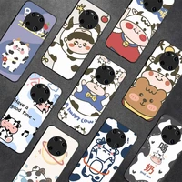 cute milk cow phone case for huawei y 5 y62019 y52018 y92019 luxury funda case for 9prime2019