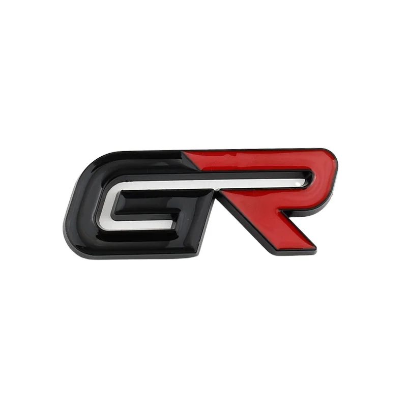 Автомобильный логотип GR, эмблема, значок, наклейки, этикетки для Toyota GR Sport Gazoo Racing Yaris Corolla Hilux Supra C-HR 86, аксессуары