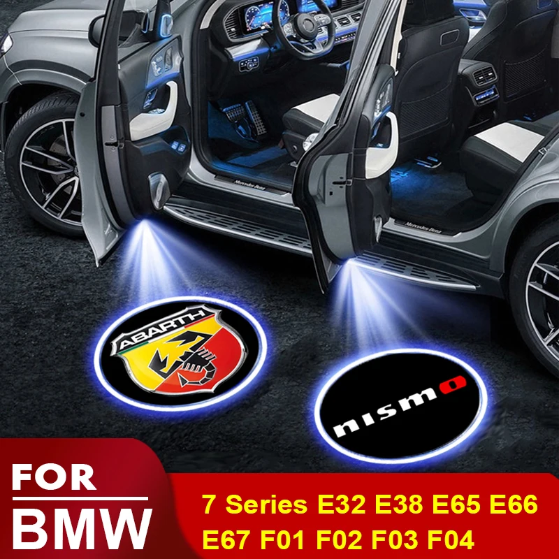 

1/2pcs Car welcome light LED projector lamp Car decoration accessories For BMW 7 Series E32 E38 E65 E66 E67 F01 F02 F03 F04 etc