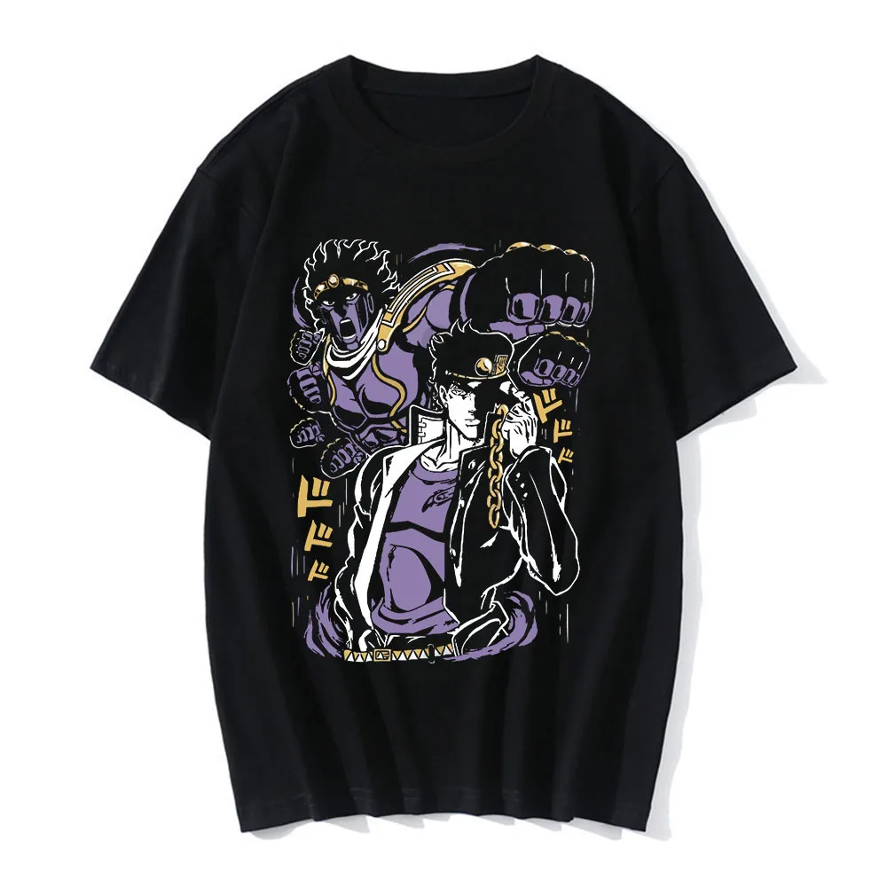 

JOJO Bizarre Adventure T-Shirts Anime Print Streetwear Men Women Fashion Oversized T Shirt Pure Cotton Harajuku Unisex Tees Tops