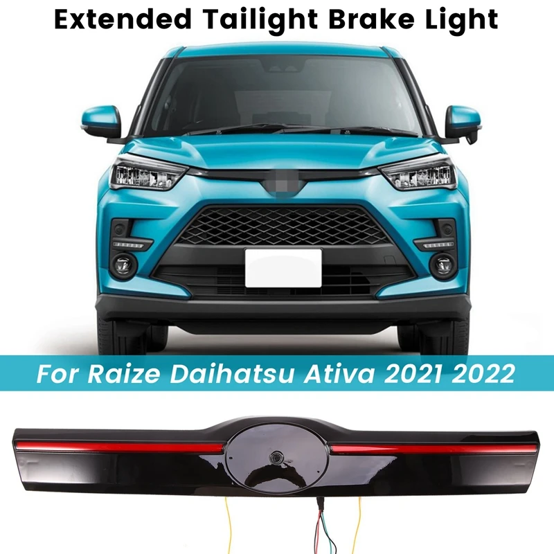 Car LED Extended Tailight Brake Light For Toyota Raize Daihatsu Ativa 2021 2022 Start Streamer
