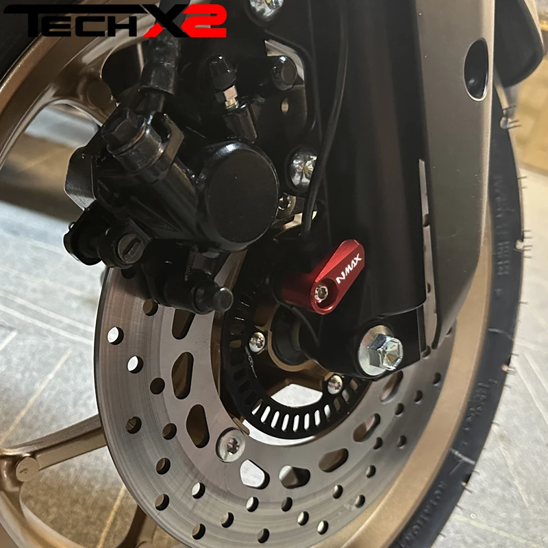 Фото Для YAMAHA NMAX 125 155 XMAX 300 250 125 TMAX 560 TMAX 530 DX SX Мотоцикл с ЧПУ Переднее колесо ABS Датчик Защитная крышка №3