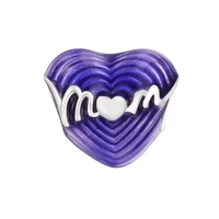 2022 mothers day radiating love mum heart charm 925 silver jewelry fits original bracelets for woman beads for jewelry making