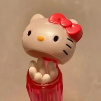 sanrio hello kitty kawaii girl pink cartoon toothpick box portable cotton swab box mini cute plastic cotton swab box with mirror