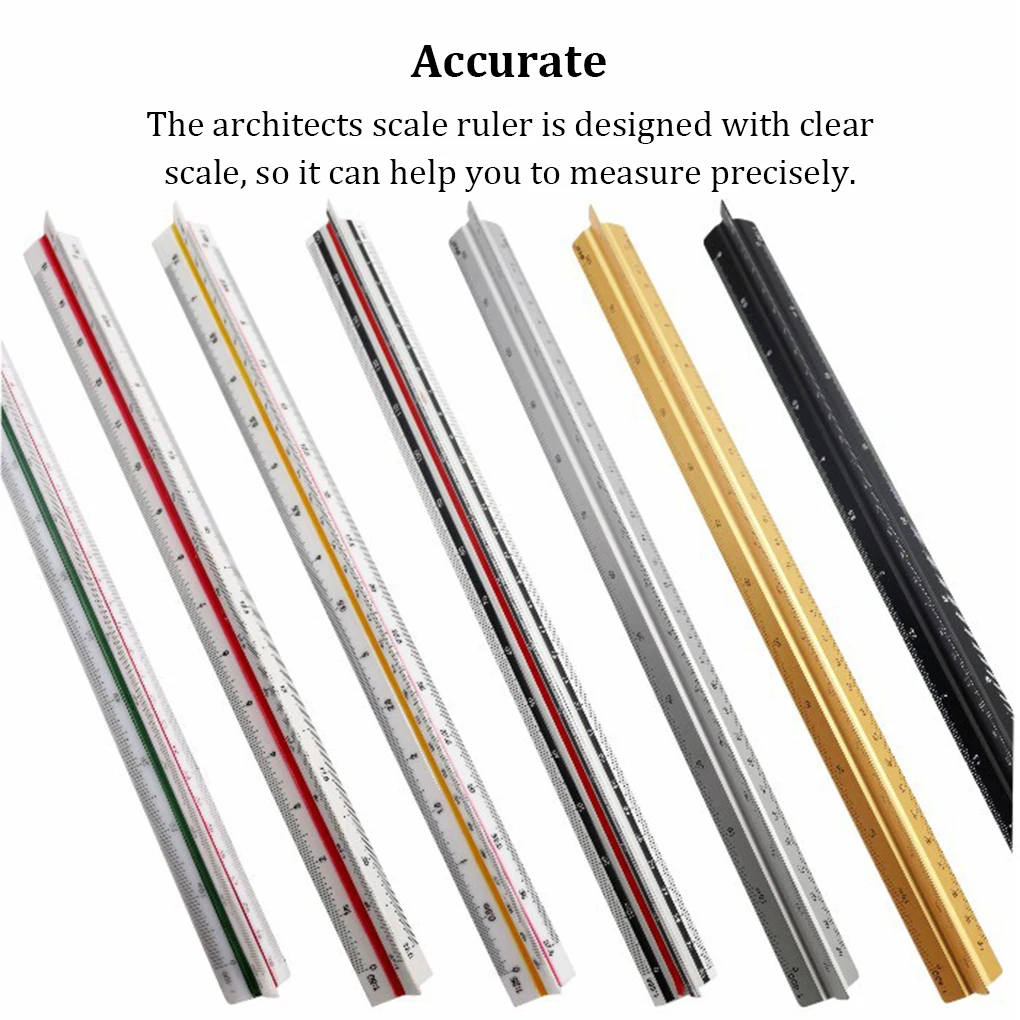 

Architects Scales Ruler Portable Professional Measuring Straight Rulers