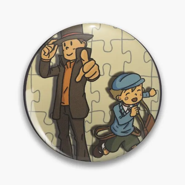 Лейтон Люк мягкая булавка на пуговицах модный забавный мультяшный подарок