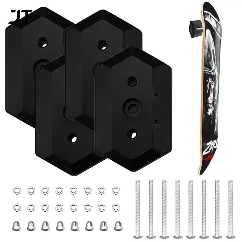 

Настенный стеллаж для скейтборда, 1 шт., из АБС-пластика, фиксированное Крепление, для помещений, плавающий держатель для скейтборда, без пробивки отверстий, быстрая установка