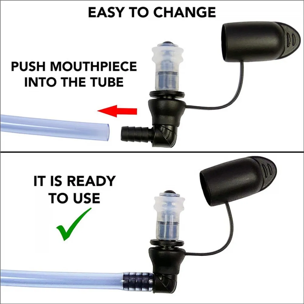 

High Quality Bite Valves Bite Valves With Cover With Cover 23g Black For Camping For Cycling Replacement Sports