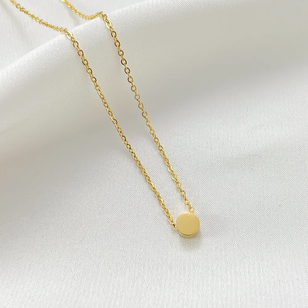 

2023 Модная брендовая классическая золотая цепочка, ожерелье с кулоном для женщин, ювелирные изделия из нержавеющей стали с высокой полировкой, Прямая поставка