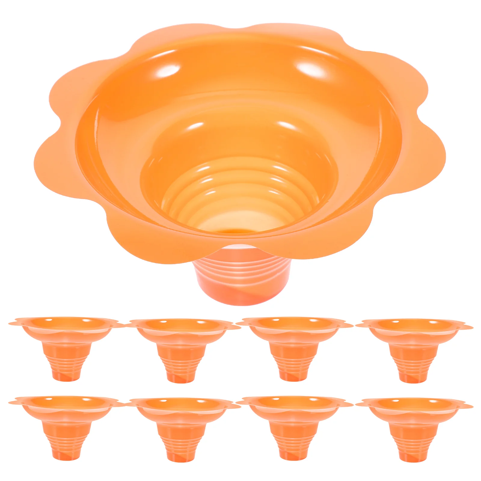 50 шт. чашка для льда в форме цветка (4 унций/250 мл оранжевого цвета) * десертные