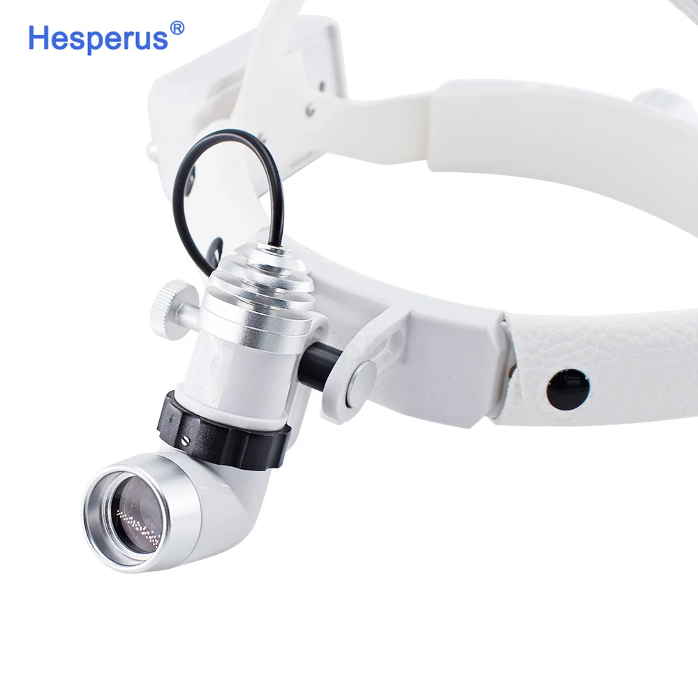 Налобный фонарь белый светильник с бинокулярными лупами регулируемой яркостью