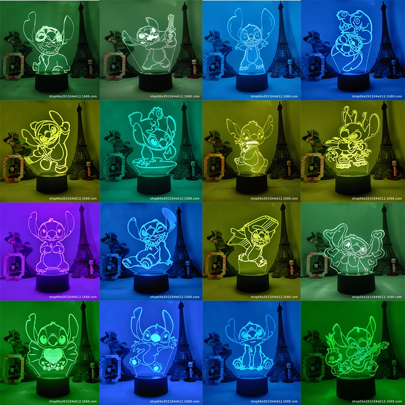 Детский ночник с пультом дистанционного управления мультяшный 3D светильник в