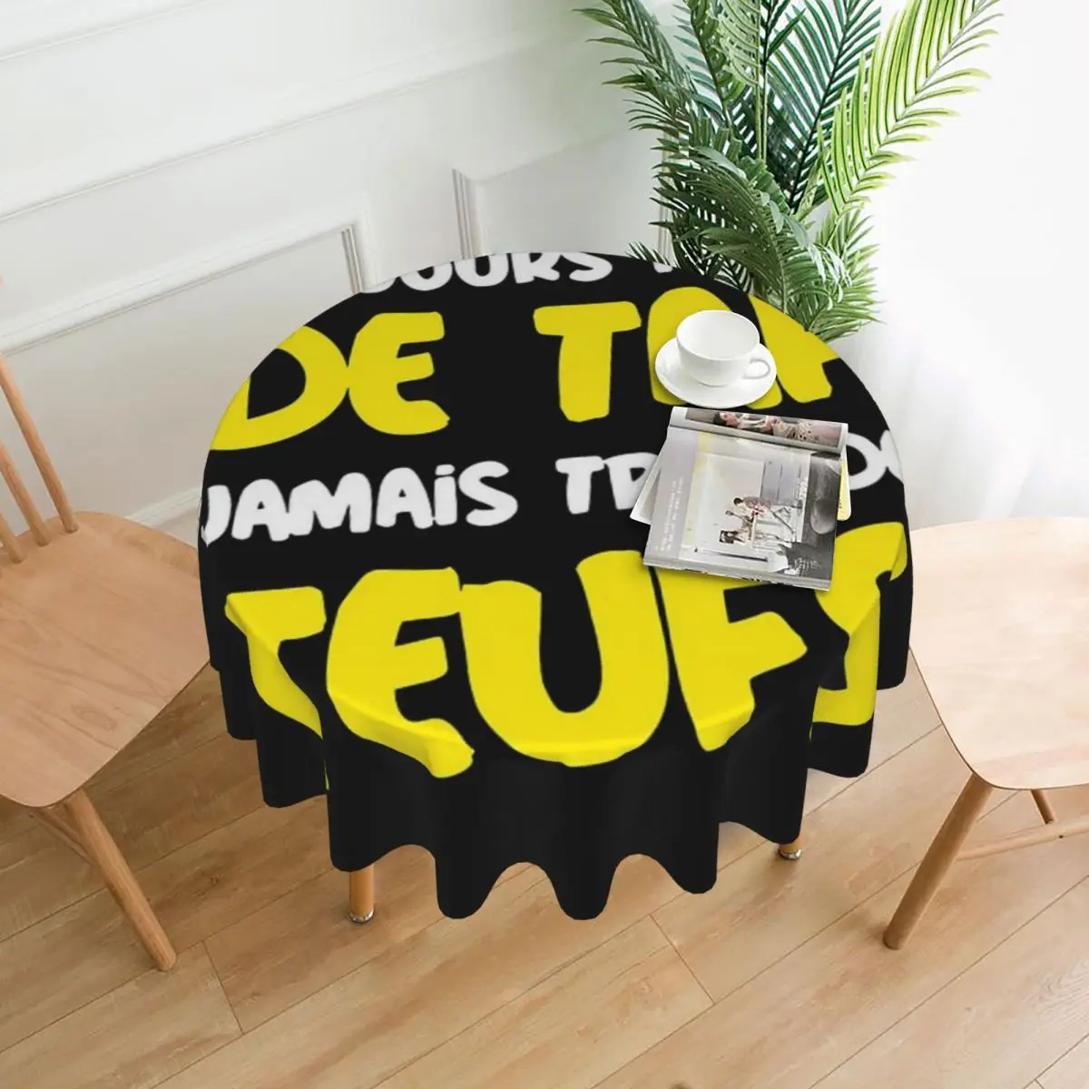 

Скатерть с защитой от морщин, 60 дюймов, 152 см